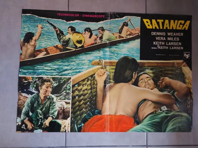 BATANGA Dennis Weaver Vera Miles FOTOBUSTA MANIFESTO CINEMA