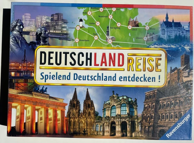 Ravensburger Familienspiel Wettlaufspiel Deutschlandreise 264926 Vollständig