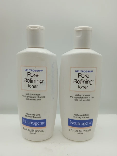 2 Bottles 8.5oz - Neutrogena Pore Refining Toner Alpha & Beta Hydroxy Formula
