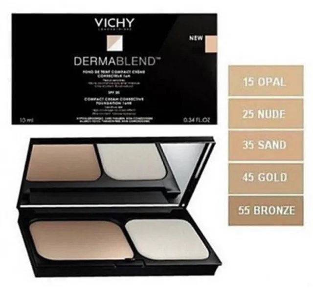 Vichy Dermablend Corrective COMPACT Cream Foundation 12 Hour SPF 30
