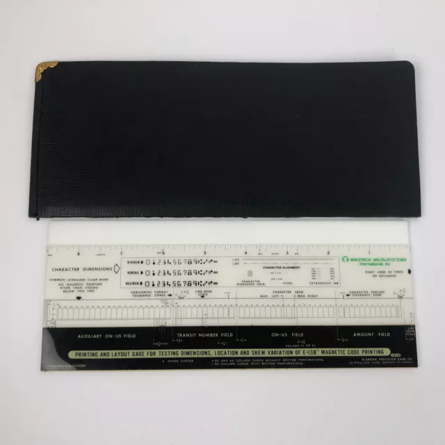 Maverick MICRoSYSTEMS Magnetisch Code Druck Layout Gage Papier Kariert Banking