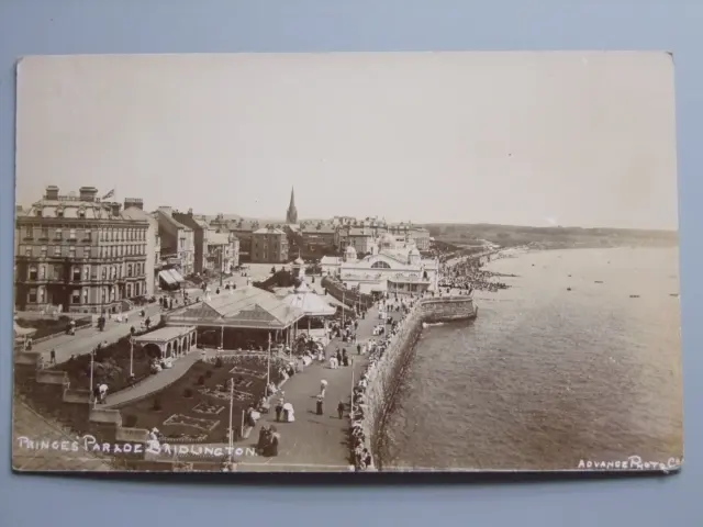 Postcard, Princes Parade Bridlington, Real Photo 1907