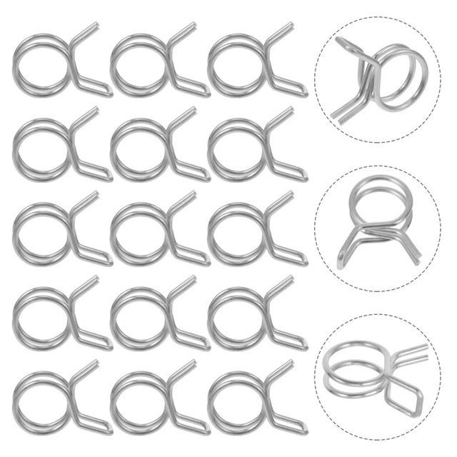Morsetti per Cavo Acciaio, 16 pcs Clip morsetti per Fune Metallica a