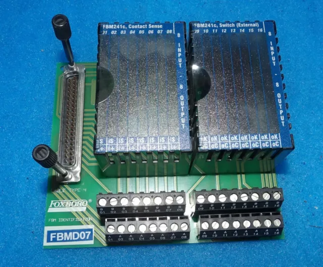 Foxboro FBMD07 P0916MS-0A Cable Type 4 Input Module Board + 1 Year Warranty