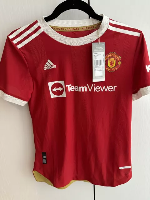 Manchester United 21/22 Authentic Women Home Shirt Size XS 4-6 RONALDO 7