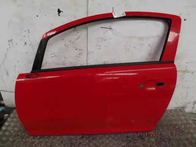 Vauxhall Corsa D Left Passenger NS Front Door P/C 79u (547) Flame Red 2006-2015©