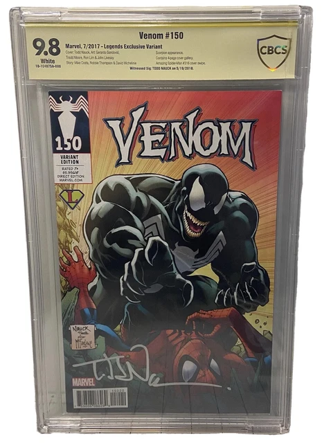 Venom #150 Legends Ed Cbcs Ss 9.8 No Cgc Asm #316 Homage 🔥 Todd Nauck Sig! ✍️