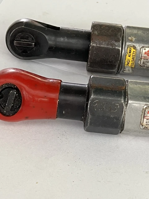 Sunex SX106A 1/4” Drive Air Ratchet Lot Of 2 Used Untested For Repair Parts 3