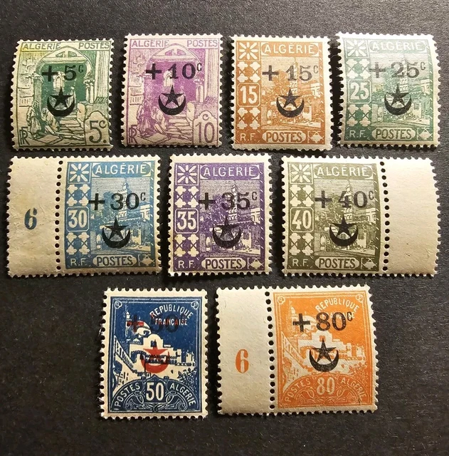 FRANCE COLONIE ALGÉRIE Poste Aérienne Pa N°1 + N°1A Neuf ** Luxe Mnh