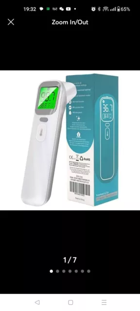 Non-Contact Infrared Forehead and Ear Thermometer for Baby Kids and Adults with