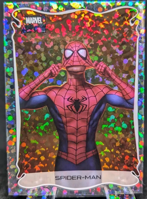 2022 Marvel Masterpieces Holofoil Small Dots Spider-Man #2 OF 20 Dan Dos Santos