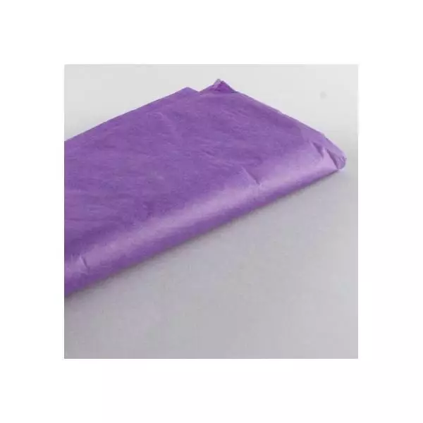 Lot 24 Feuilles Papier De Soie Mousseline 50X75 Cm Violet Loisirs Creatifs