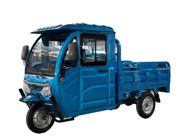 CARGO TRIKE 3000W 72V 58AH Vollkabine VOLTA VT5 Blau 50km Lastendreirad ...