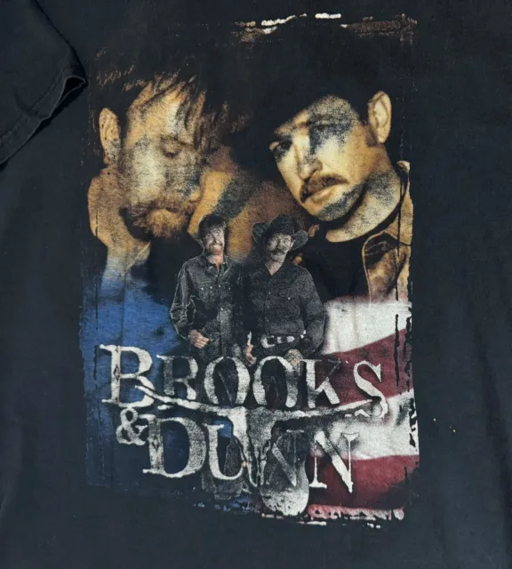 Brooks & Dunn 2001 Neon Circus Wild West Show T Shirt Vintage Size XL