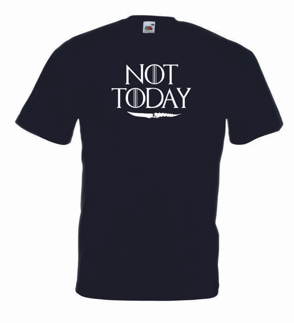 MAGLIA T-SHIRT ARYA ary_02 Stark Not Today Game Of Thrones Trono