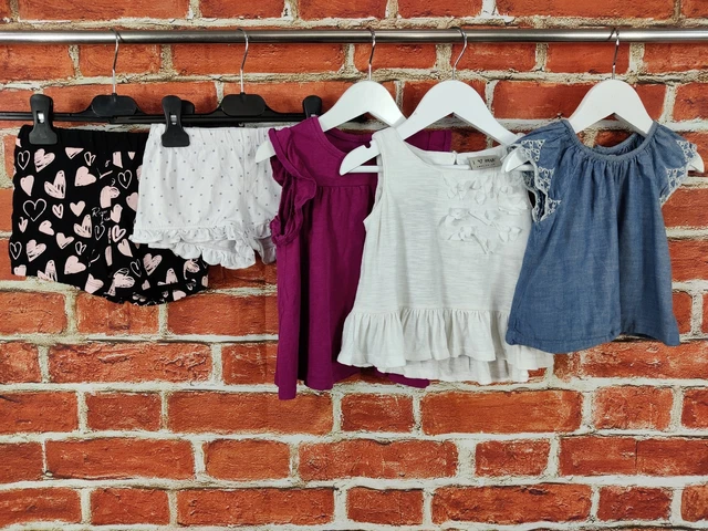 BABY GIRL BUNDLE AGE 18-24 MONTHS NEXT GAP etc SHORTS TOP BLOUSE SUMMER SET 92CM