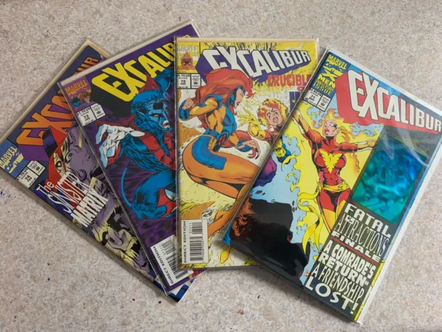 Excalibur #71 #72 #73 #74 - Marvel Comics 1993/94 NM (#71 ann Hologram) 