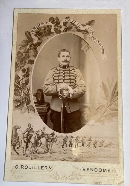 Photo CDV - Groupe De Soldats Du 2e Dragons - Cavalerie Militaire - Circa 1876