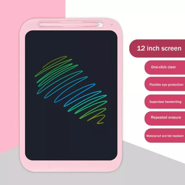 Tableta de Escritura LCD de 12 Pulgadas para NiñOs, Tablero de Dibujo de Es9526