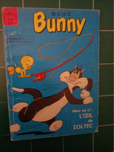 BUGS BUNNY n° 96 / 2eme série / BE / Mars  1966 / SAGE / L ŒIL DE ZOLTEC