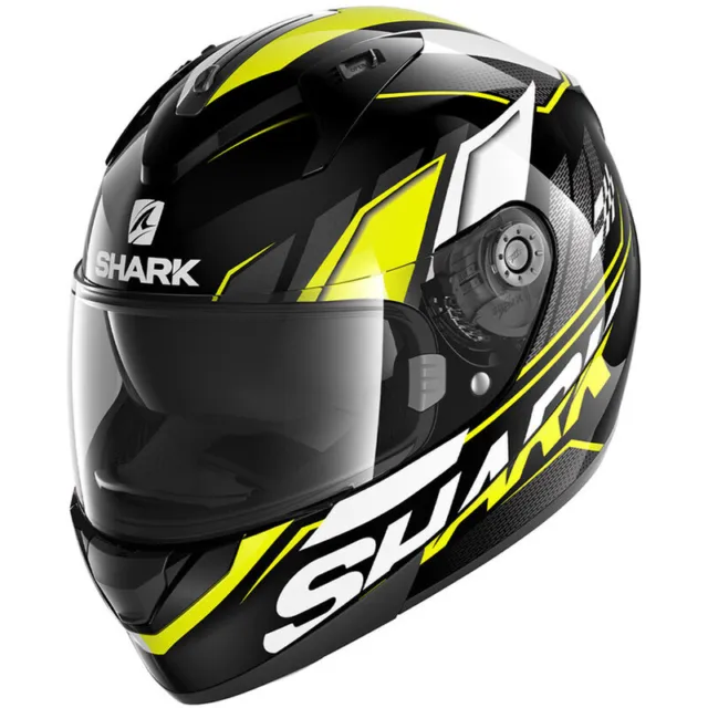 NEW Shark Ridill Phaz Black/Yellow Full Face Road Motorcycle Helmet