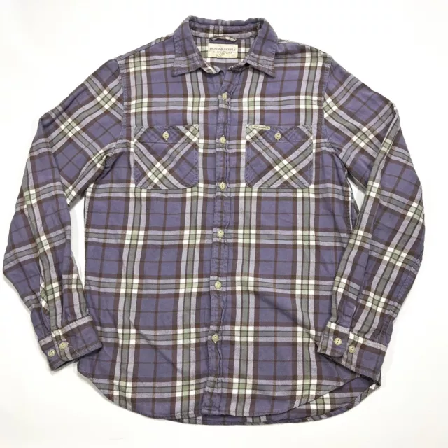 DENIM & SUPPLY Ralph Lauren Plaid Flannel Shirt Mens MEDIUM