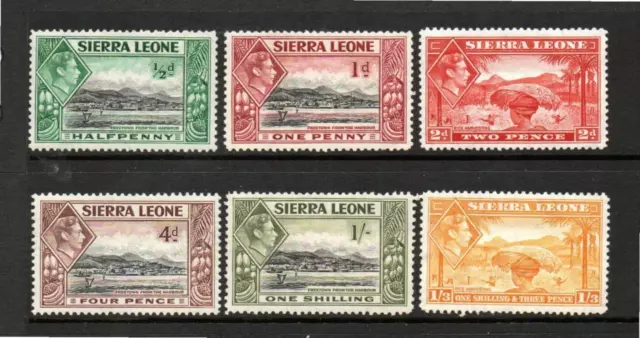 Sierra Leone M/M 1938 Kgvi Selection