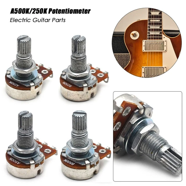 Potentiomètre Petit Pot A500K/250K Potentiomètre Guitare électrique Basse