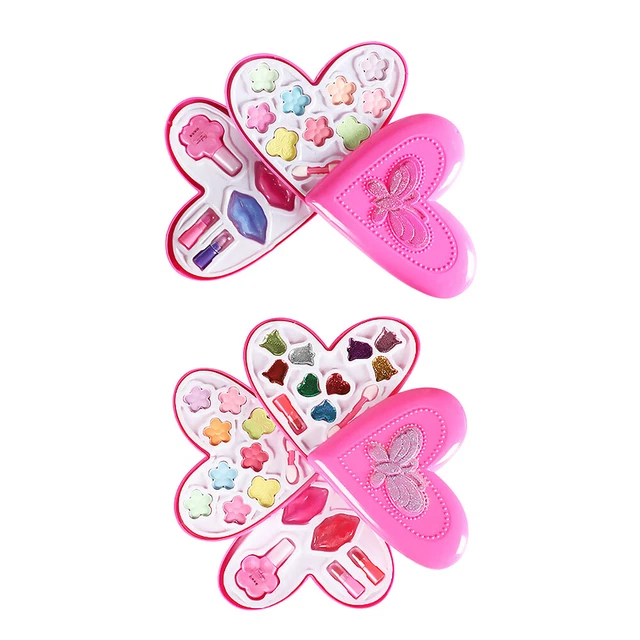 Bambini Fingi di Giocattolo Trucco Occhio Ombra Cosmetici Rossetto Gel Smalto
