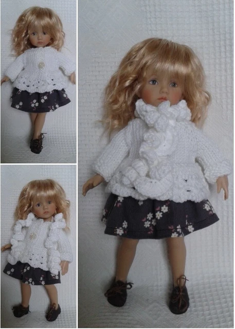 Tenue Complète Laine Pour Poupée Boneka 25 Cm – Fait Main (France)