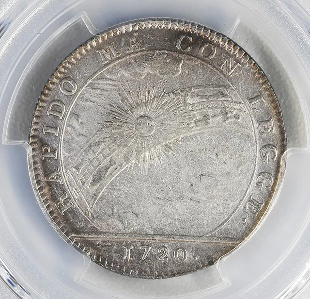 Neumann-30 Ag Austria-Netherlands  1  Jeton 1720  PCGS  Harshly Cleaned-XF Det