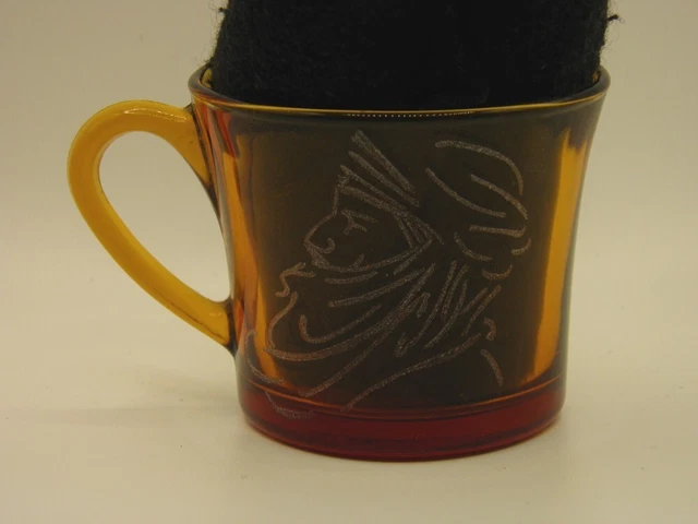 Service 6 tasses à café expresso gravé à la main Berbère et sympbole