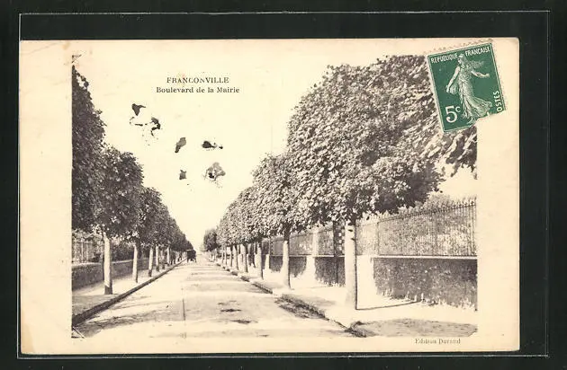 CPA Franconville, Boulevard de la Mairie 1917