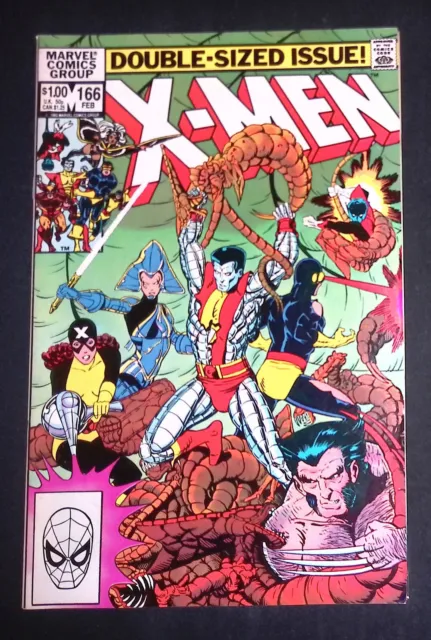 Uncanny X-Men #166 Bronze Age Marvel Comics 1st appearance of Lockheed VF+