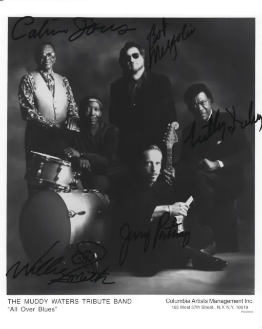 Muddy Waters Tribute Band Autographed Signed 8x10 Photo - 5 Signatures - w/COA