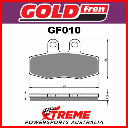 Aprilia Sport City 125 04-08 Goldfren Sinter Dual Sport Front Brake Pads GF010S3