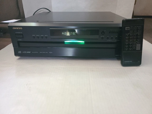 Onkyo DX-C390 6-Disc CD Player Compact Disc Carousel Changer w/Remote RCA Tested