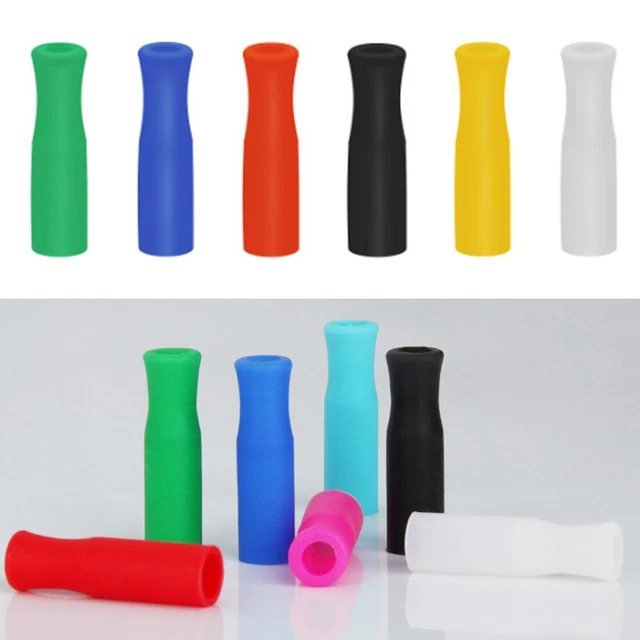 Silicone Punte Cover Ventosa Ugello for Acciaio Metallo Bevande Cannucce Parts