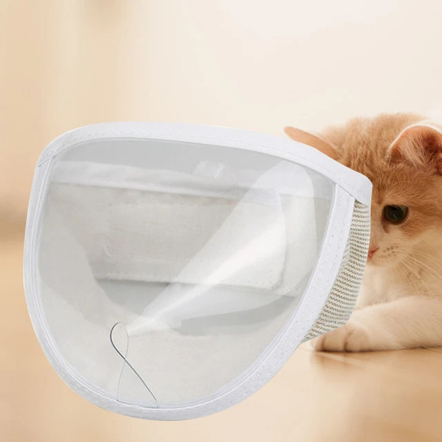 Cubierta transparente de aseo para bozal de gato ajustable para gatitos accesorios para mascotas
