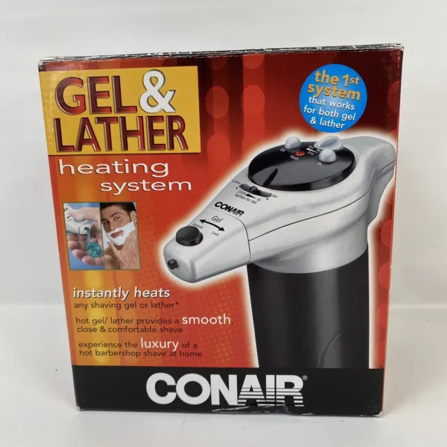 CONAIR Gel & Lather Heating System Shaving Cream Warmer Dispenser HGL1 NEW