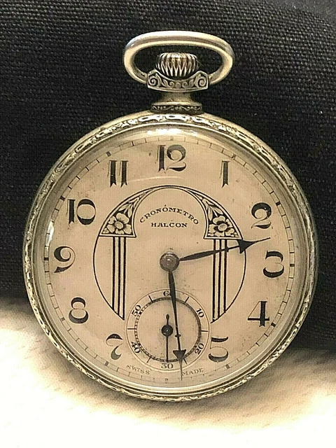 Montre à Gousset Art Nouveau Halcon Cronometro - Belle Montre De Poche Ancienne - Occasion