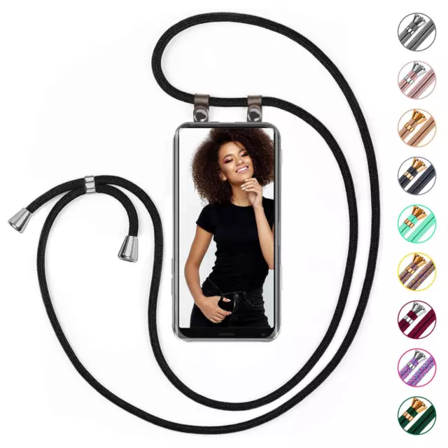 Téléphone Portable Chaîne pour Sony Xperia 10 Plus Coque Avec Ruban Bumper Corde