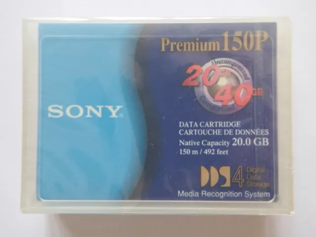 Sony Premium DDS4/DDS-4 DAT Data Tape/Cartridge 20/40GB DGD150P 150P 4mm NEW