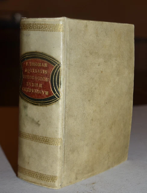 THEOLOGICAE SUMMAE COMPENDIUM - ediz. 1622 - S. TOMMASO