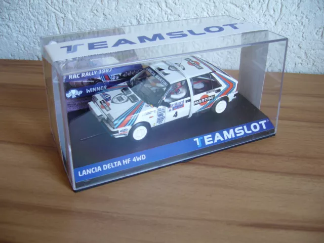 12904 Slot Team Lancia Delta HF 4WD Vincitore RAC Rally 1987 f Carrera, Scalextric