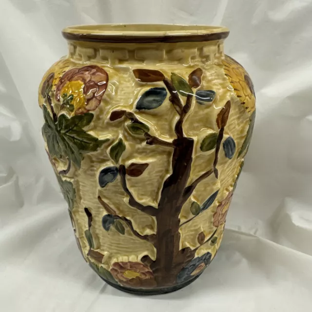 Vintage Indian Tree Hand painted Vase By H J Wood