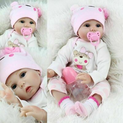 NPK 55 cm di Silicone Reborn Baby Doll a Mano Realistica Newborn 22 Bambola Baby Bambino Bambola Morbido Silicone Vinile 