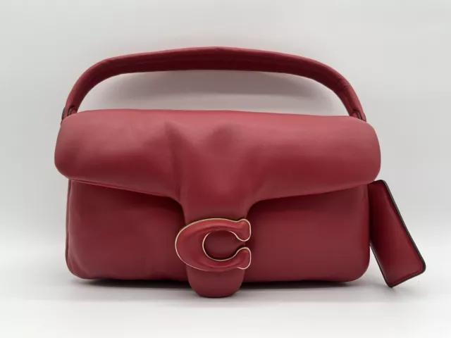 AUTH NWT $550 COACH Pillow Tabby 26 Leather Top Handle Shoulder Bag In RED  APPLE