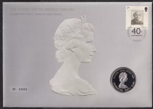 2008 Coin Design, Rmail/Rmint Machin Commemorative Cover