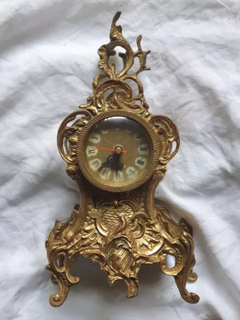 Pendule horloge ancienne style rocaille